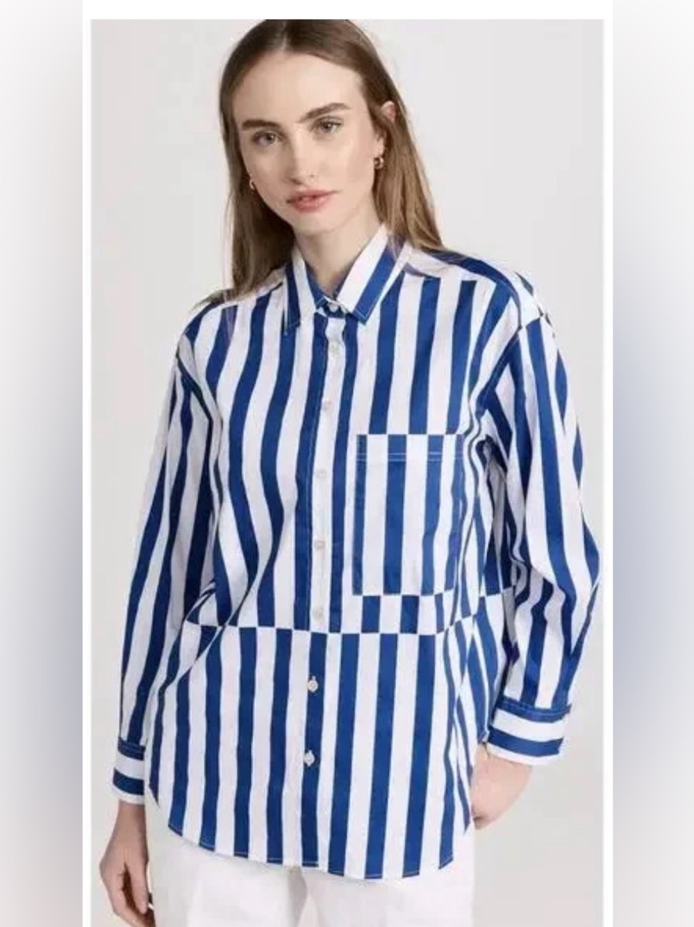 AYR The Deep End Button Down Shirt Marais Blue Regatta Size XL (j5)